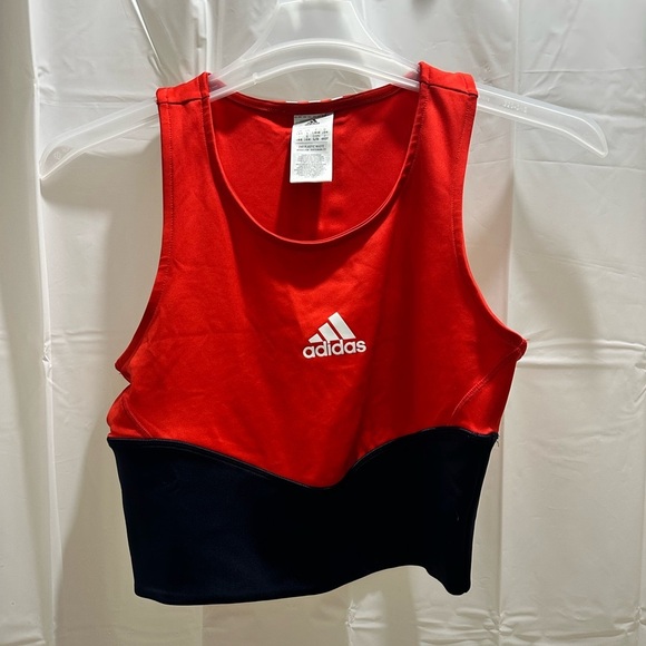 Women's adidas Colorblock 3-Stripes Crop Top NWOT - Picture 5 of 6